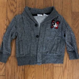 Disney Mickey Mouse button down sweater